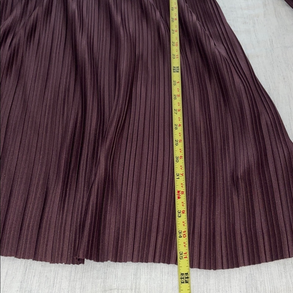 Black Tape Long Sleeve Dress in Rich Burgundy - Picture 11 of 11